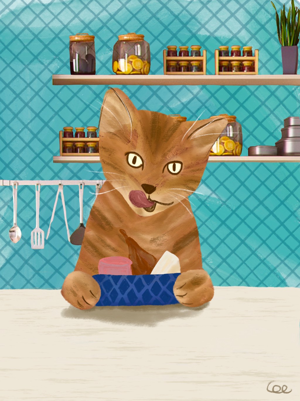 Un chat très&nbsp;gourmand