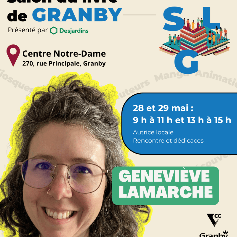 Salon du livre de Granby, 28-30 mai&nbsp;2026