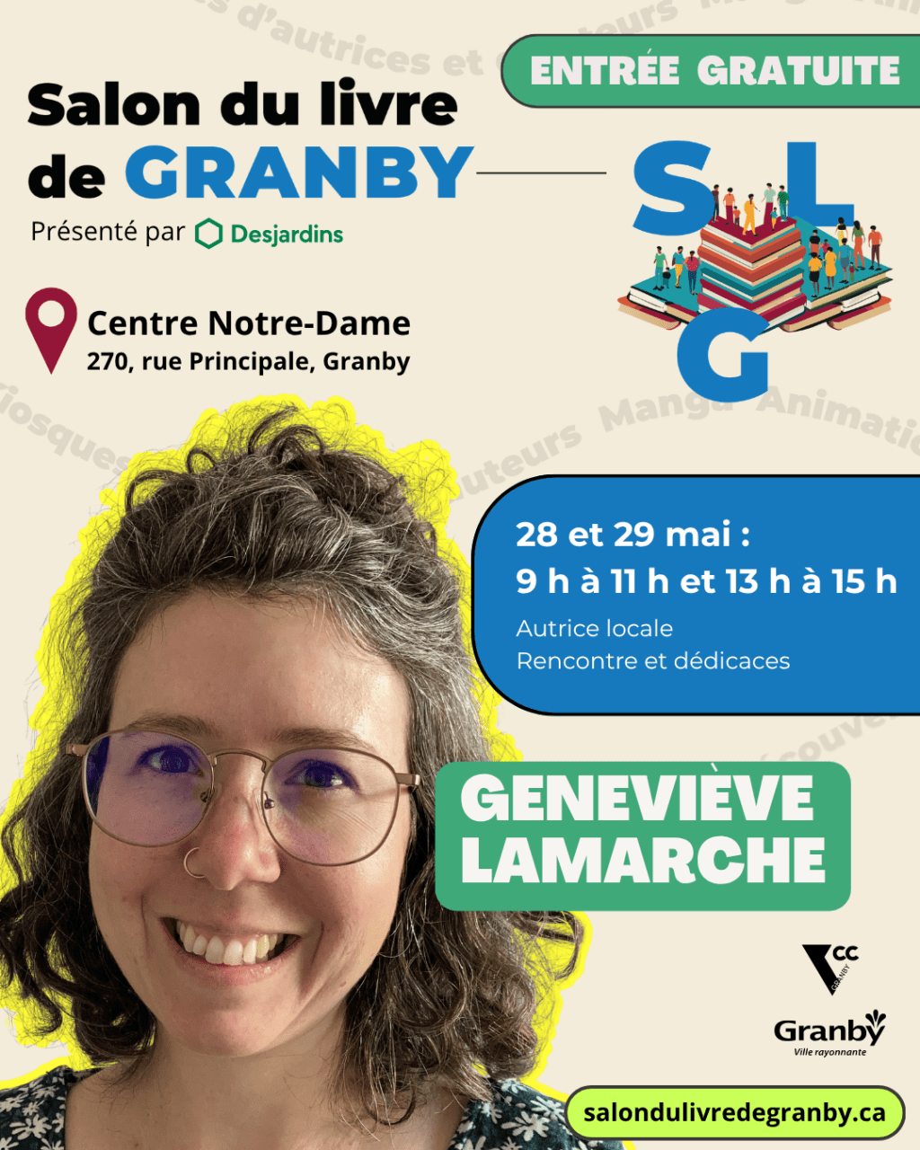 Salon du livre de Granby, 28-30 mai&nbsp;2026