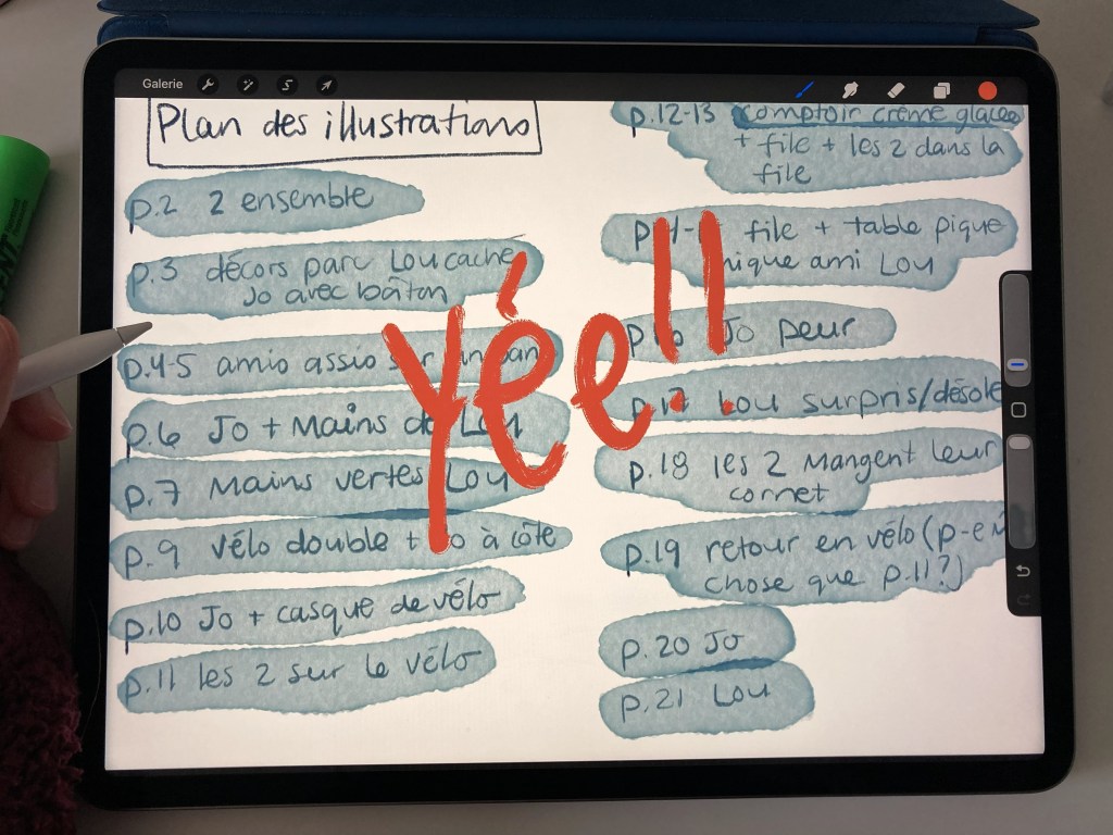 Les illustrations sont terminées!