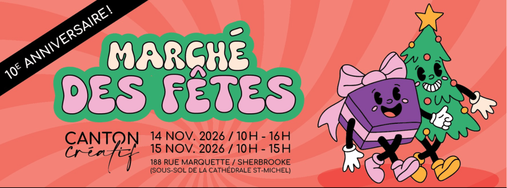 Marché des fêtes Canton Créatif, 14-15 novembre&nbsp;2026